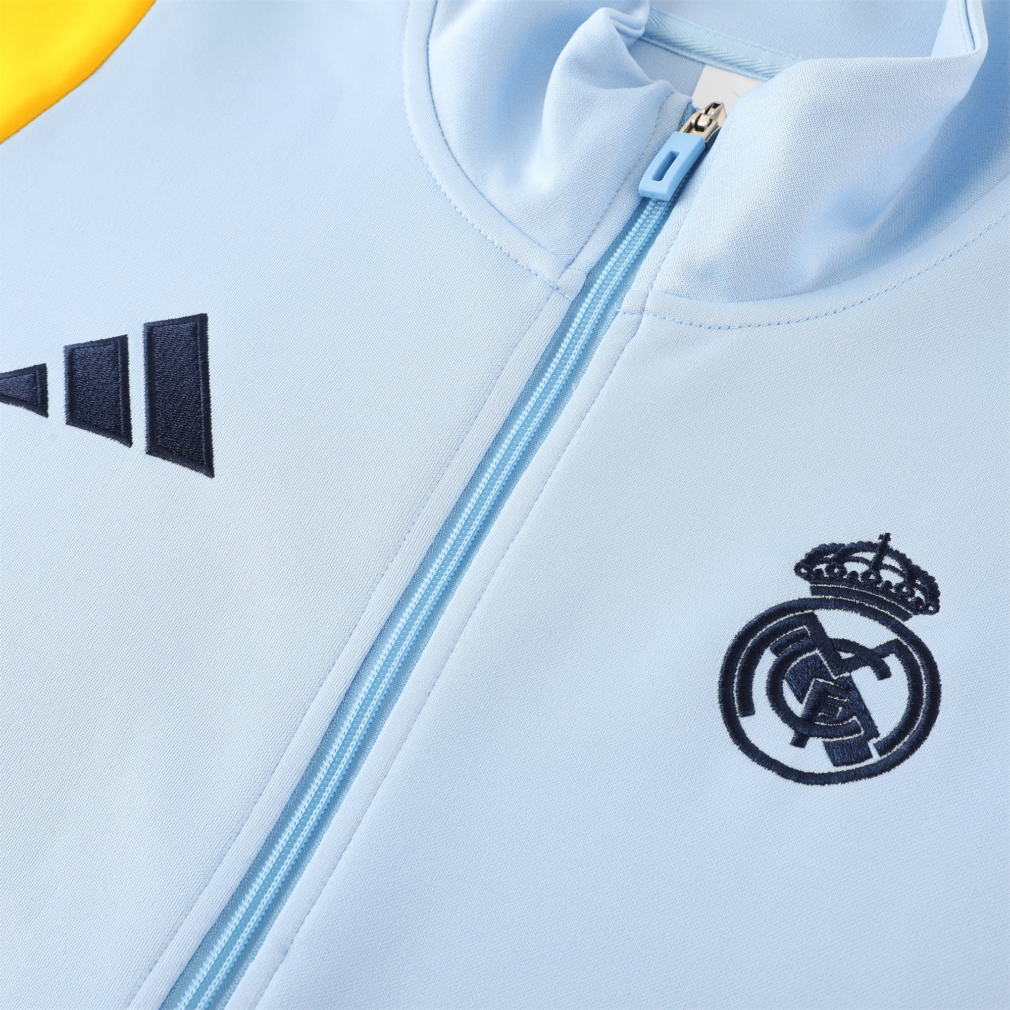 JerseysGala.com | Real Madrid 24-25 Jacket Training Tracksuit - Light Blue -Customize Name, Number and Patch | Worldwide Shipping