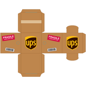 UPS Box Sheet Artwork