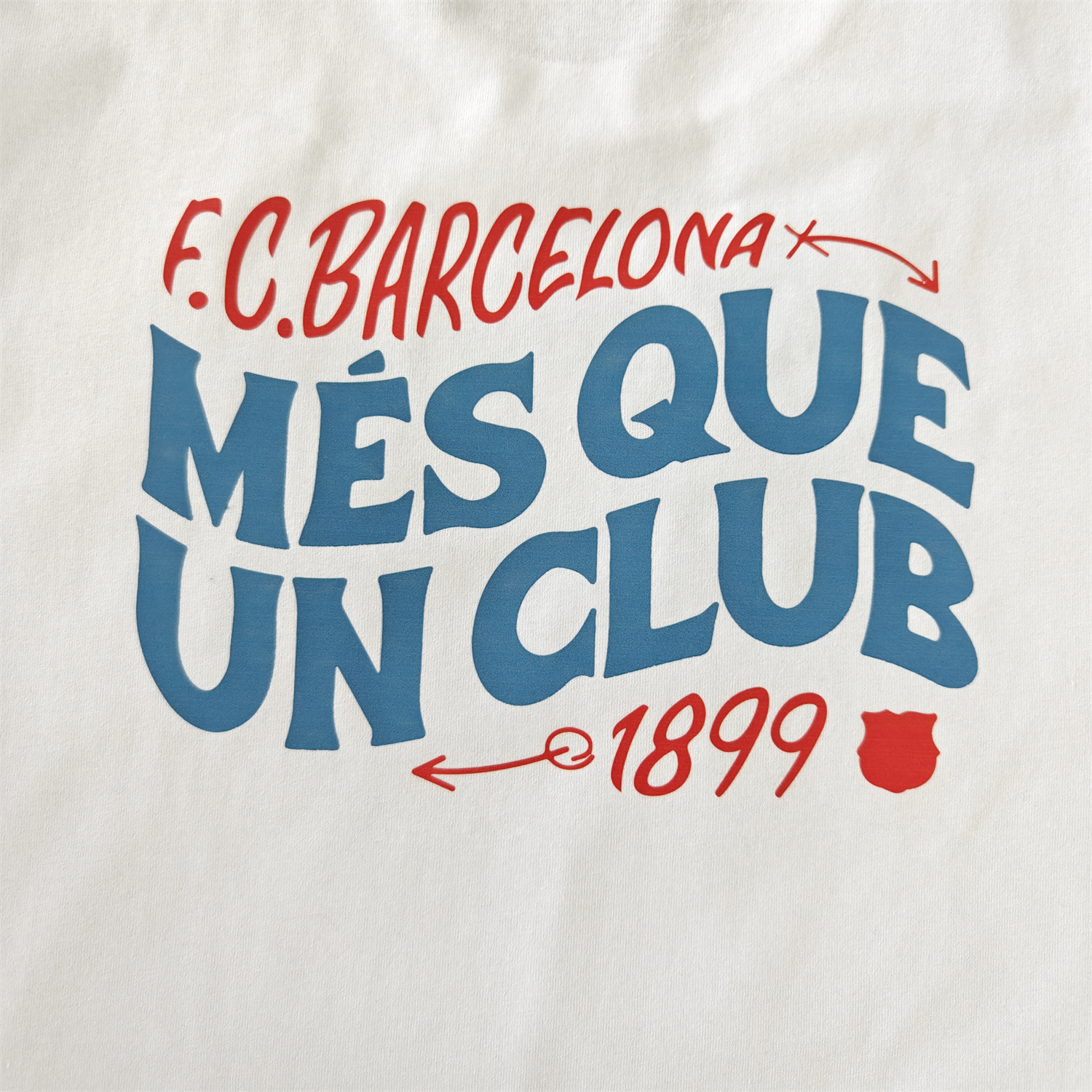 UltraTrikot-Barcelona Més Que Un Club Skateboard Aesthetics T-shirt【White】