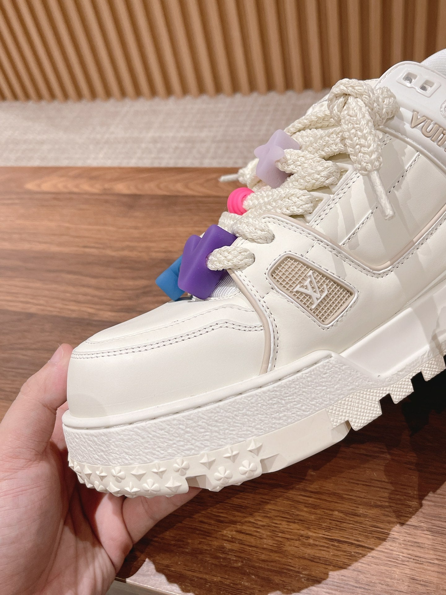 LV Trainer Maxi Sneaker White Calfskin、mysite、Cacoeks