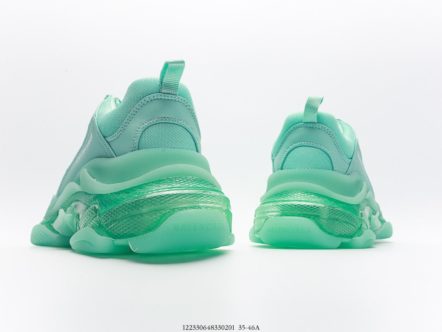 Balenciaga Triple S Clear Sole Sneaker Green、mysite、Cacoeks