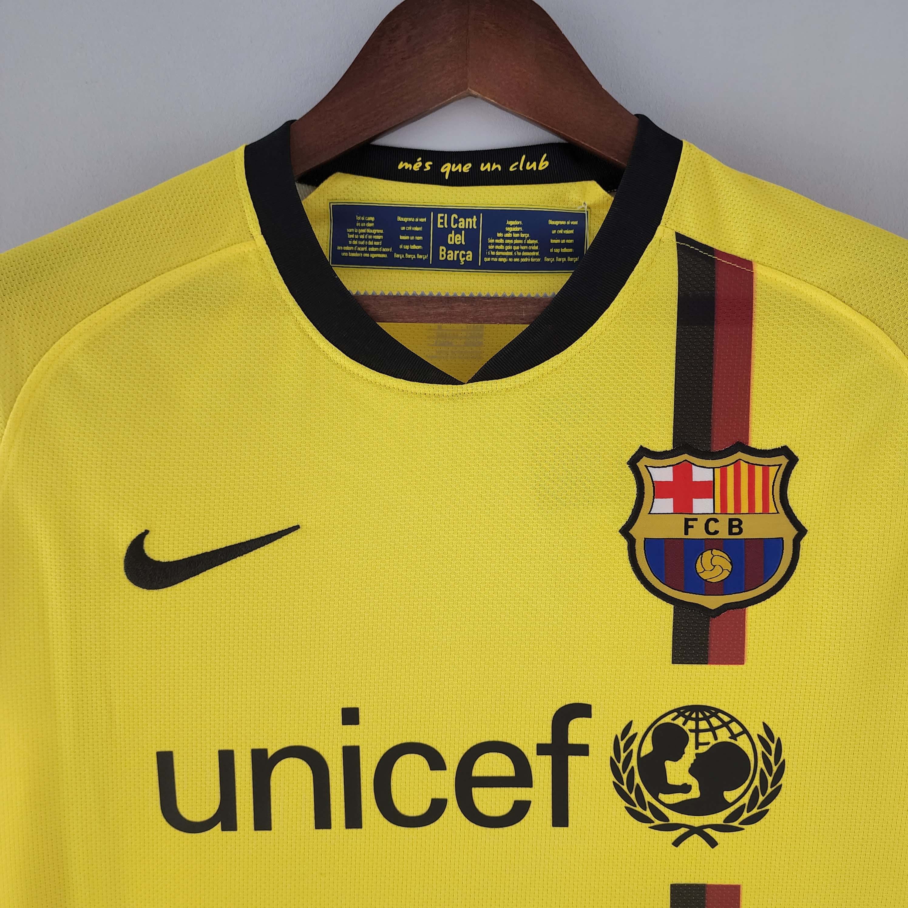 2008/2009 Retro Long Sleeve Barcelona Away Football Shirt 1:1 Thai Quality:football jersey mysite: unitedjerseyfootball 邓江浪:football