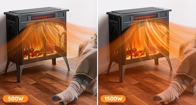 Rintuf Electric Fireplace Heater