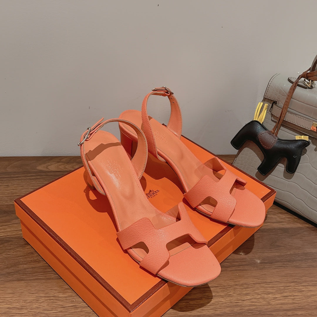 SLINGBACK SANDAL ETERNITE 75 CANTALOUPE LAMBSKIN、mysite、Cacoeks
