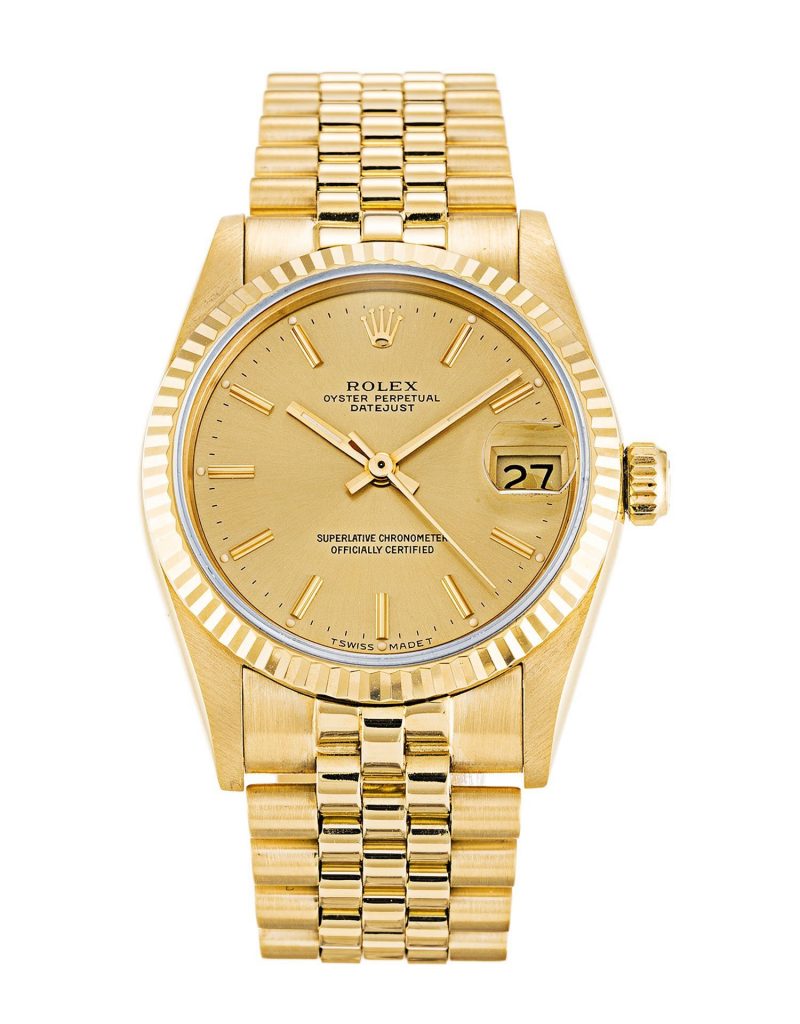 Replica Rolex Datejust Mid-Size 31mm Champagne Dial 68278-fasswatch