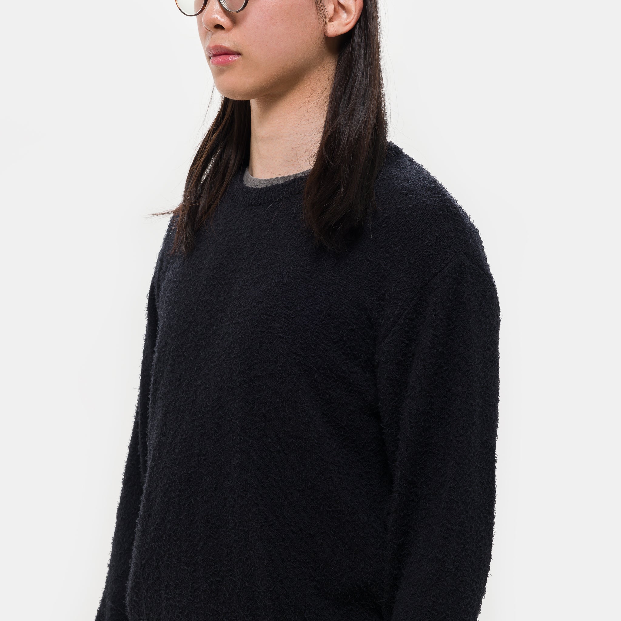 Phrase Knit Sweater in Black Snug