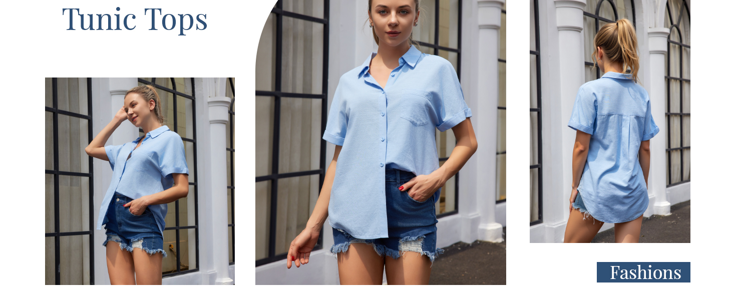 short sleeve shirts for women