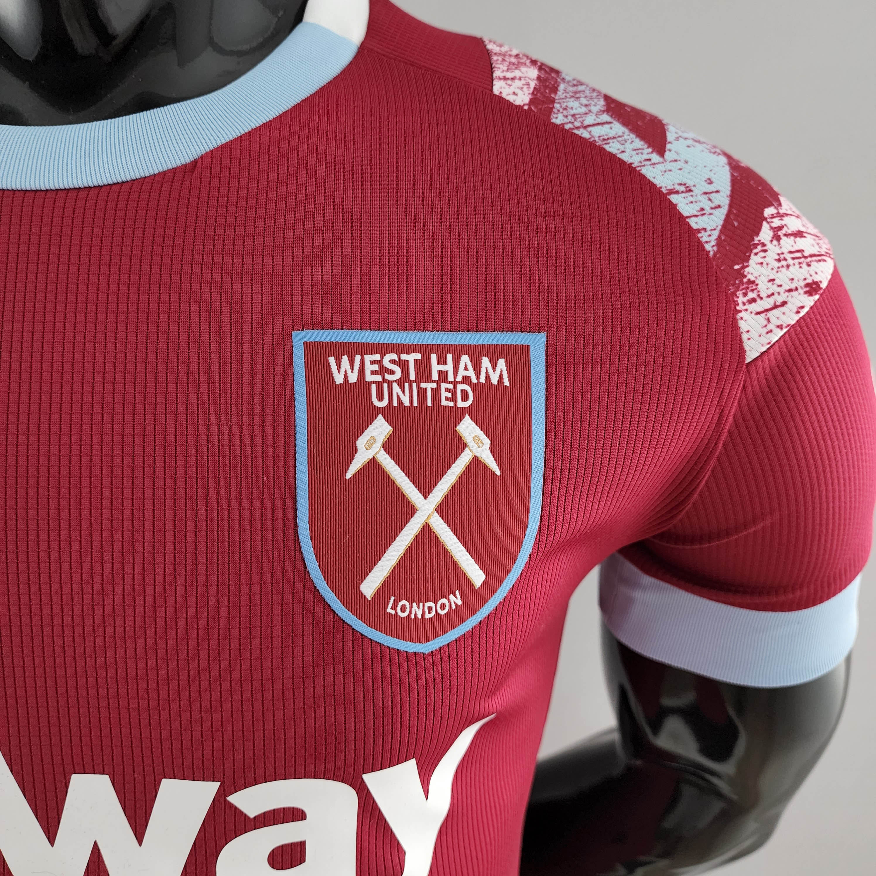 2022/2023 Player Version West Ham United Home Football Shirt 1:1 Thai Quality:football jersey mysite: unitedjerseyfootball 邓江浪:football