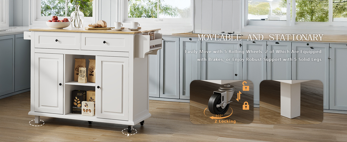 white kitchen island 