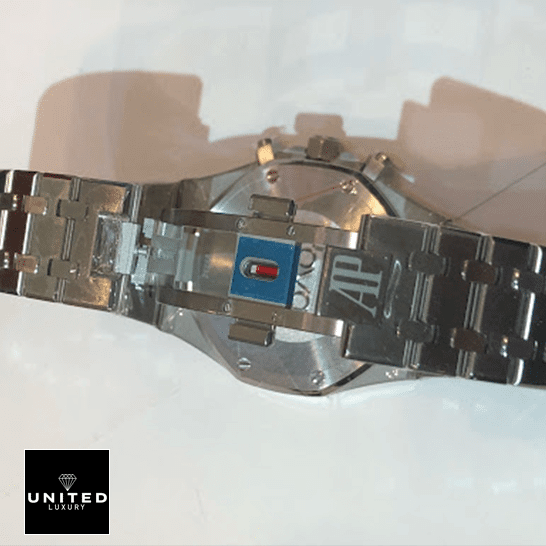 Audemars Piguet Stainless Steel Bracelet Replica opened clasp white background