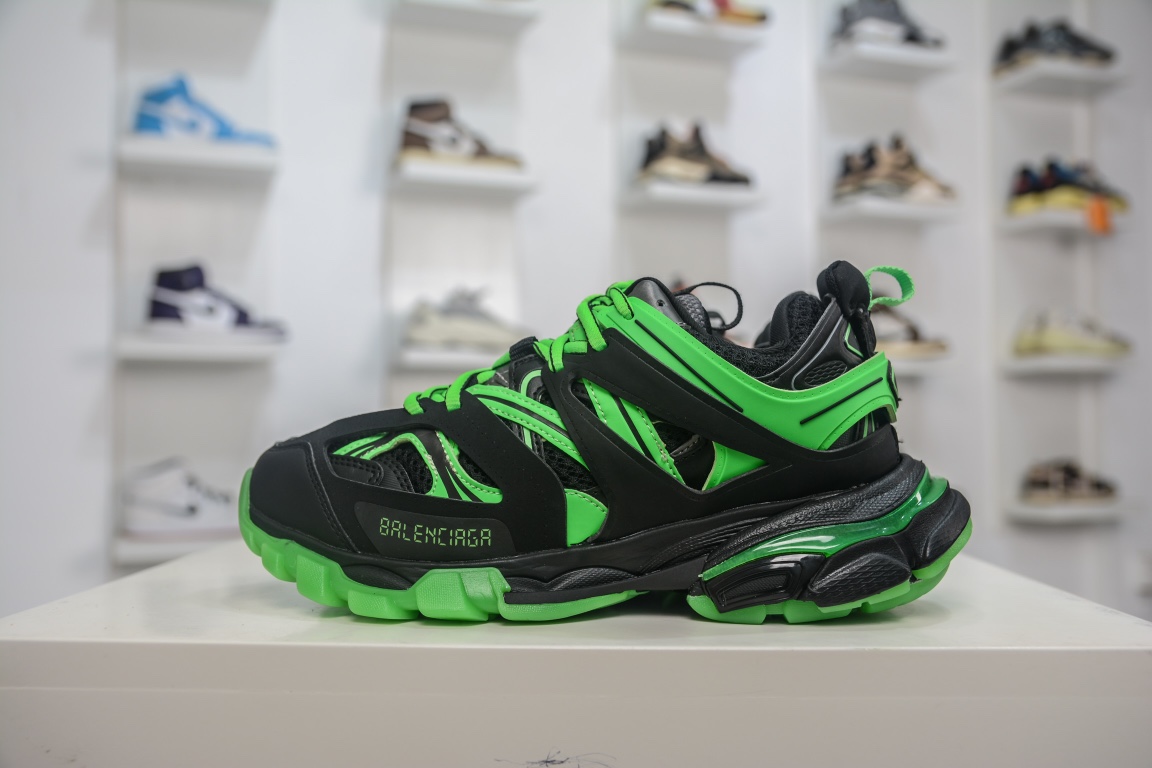 Balenciaga Track Trainer Black Fluo Green、mysite、Cacoeks