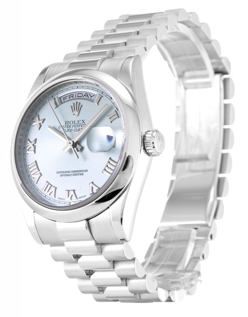 Replica Rolex Day-Date 36mm Blue Dial 118206-fasswatch