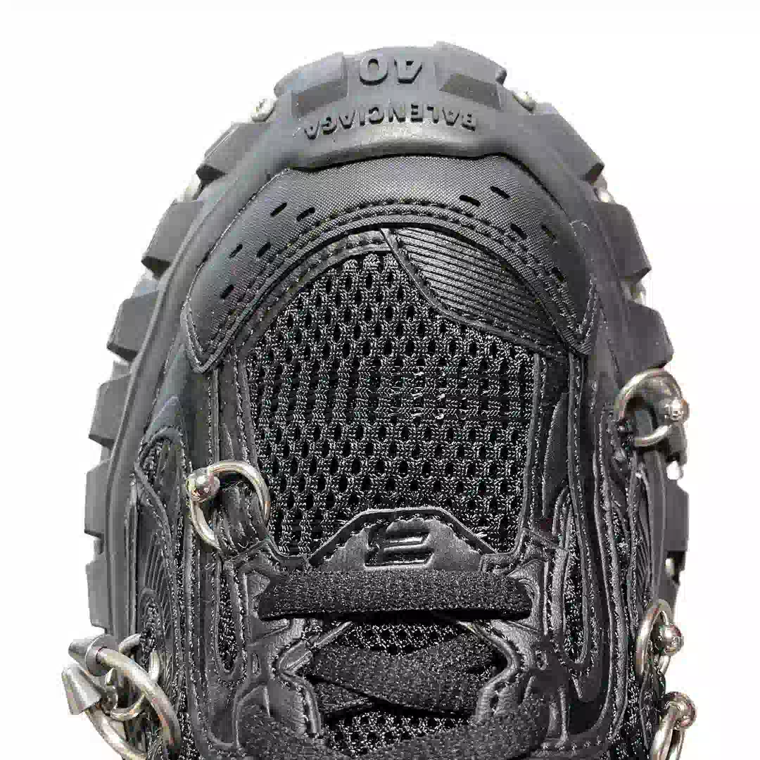 Balenciaga Bouncer Screw Sneaker With Piercings In Black、mysite、Cacoeks