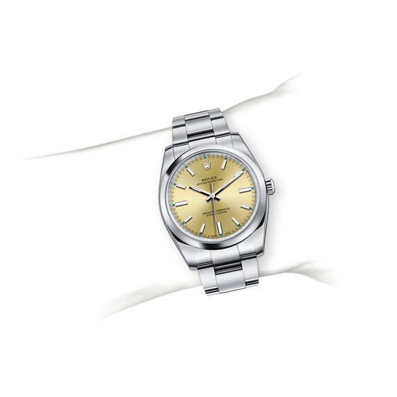 Rolex Oyster Perpetual 34 M114200-0022 on Wrist