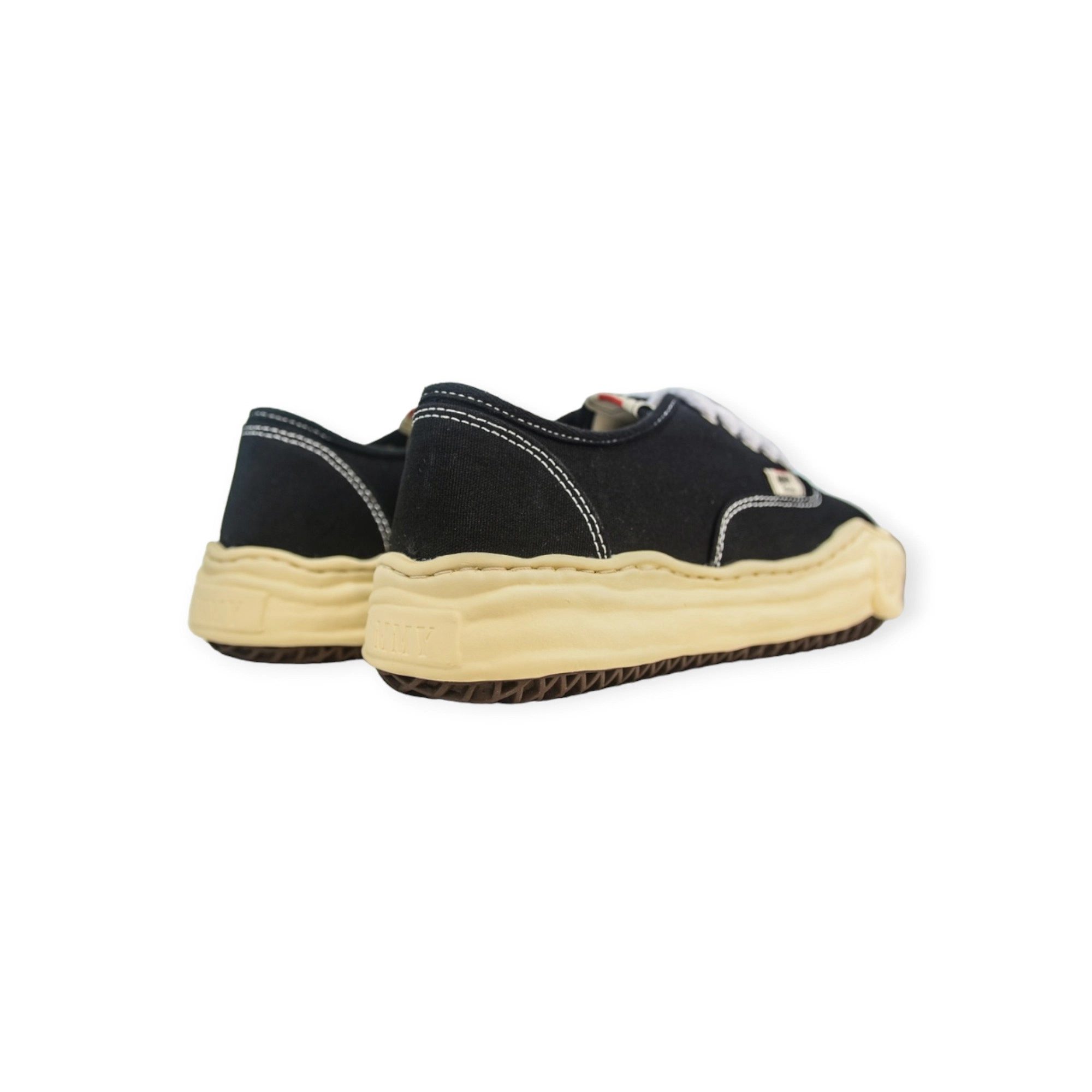 Maison Mihara Yasuhiro Baker Vintage-Like OG Sole Canvas Low-top Sneaker Black、mysite、Cacoeks