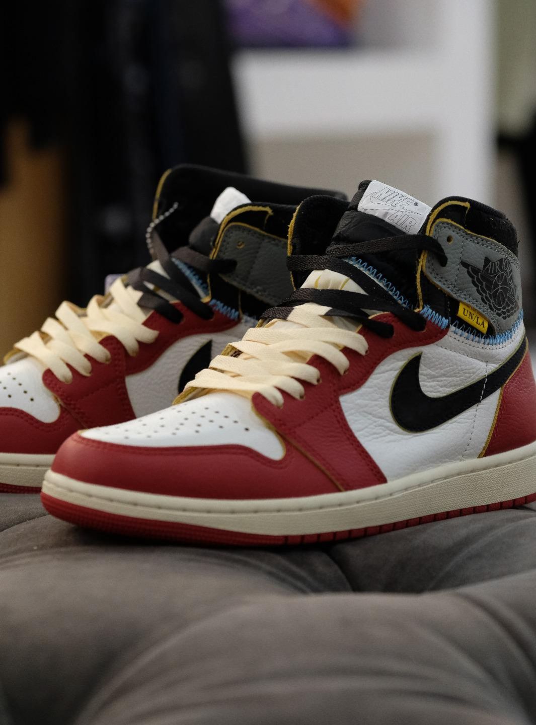 Air Jordan 1 Retro High OG SP Union LA Chicago Shadow、JORDAN、Cacoeks