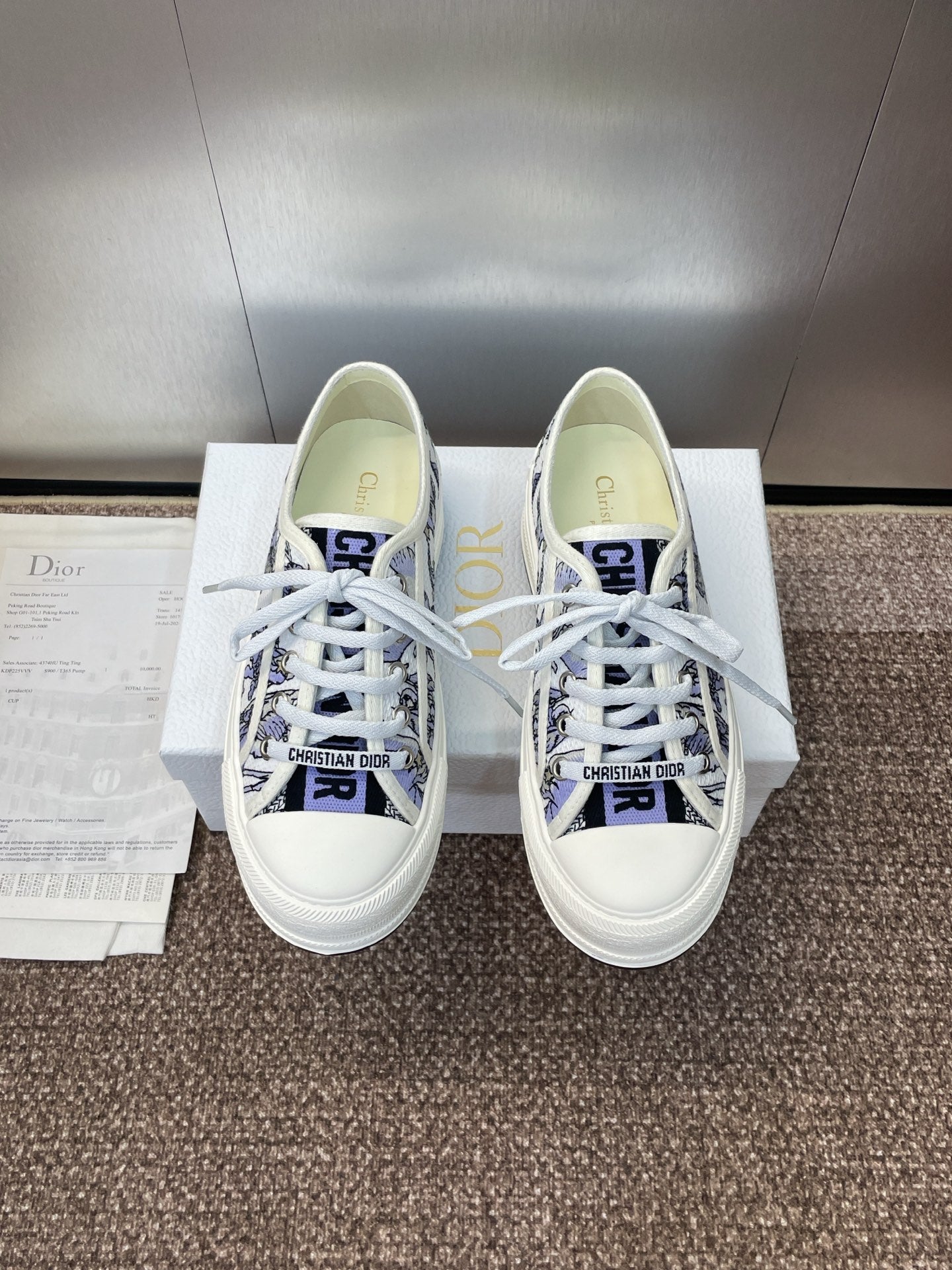 DIOR 25S WALK'N' SNEAKER IN BLUE TOILE DE JOUY EMBROIDERED COTTON、mysite、Cacoeks
