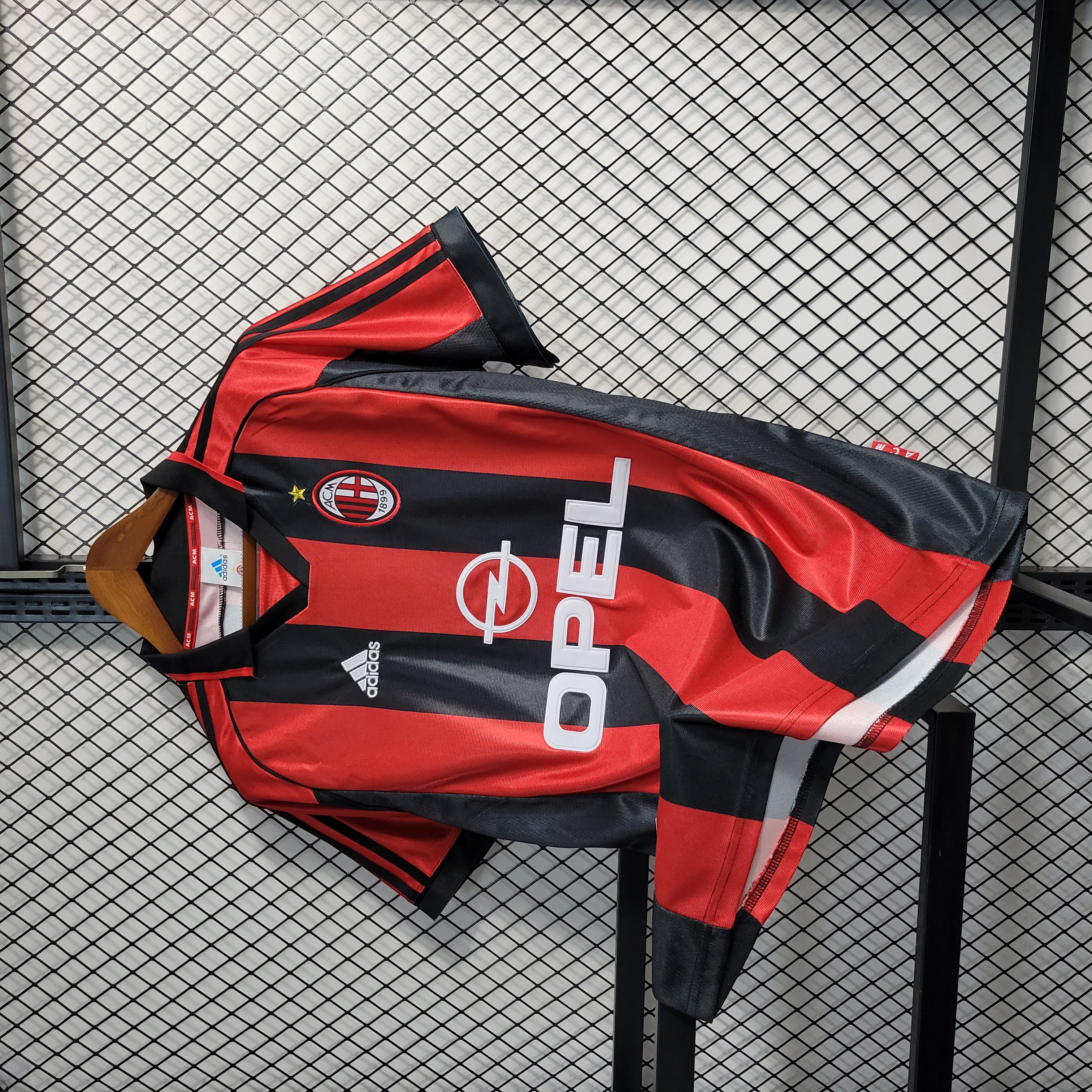 ManixJersey.com | Retro AC Milan 98-99 Home Stadium Jersey -Customize Name, Number and Patch | Worldwide Shipping