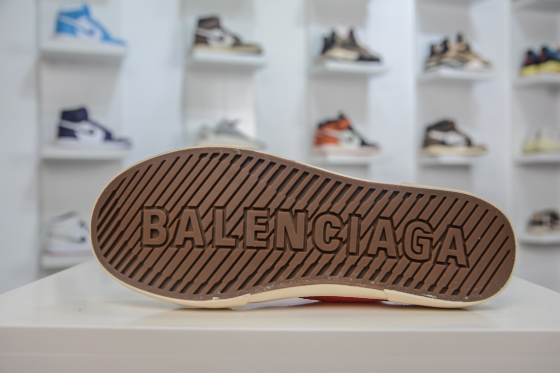 Balenciaga Paris Trainer Mule in Red、mysite、Cacoeks