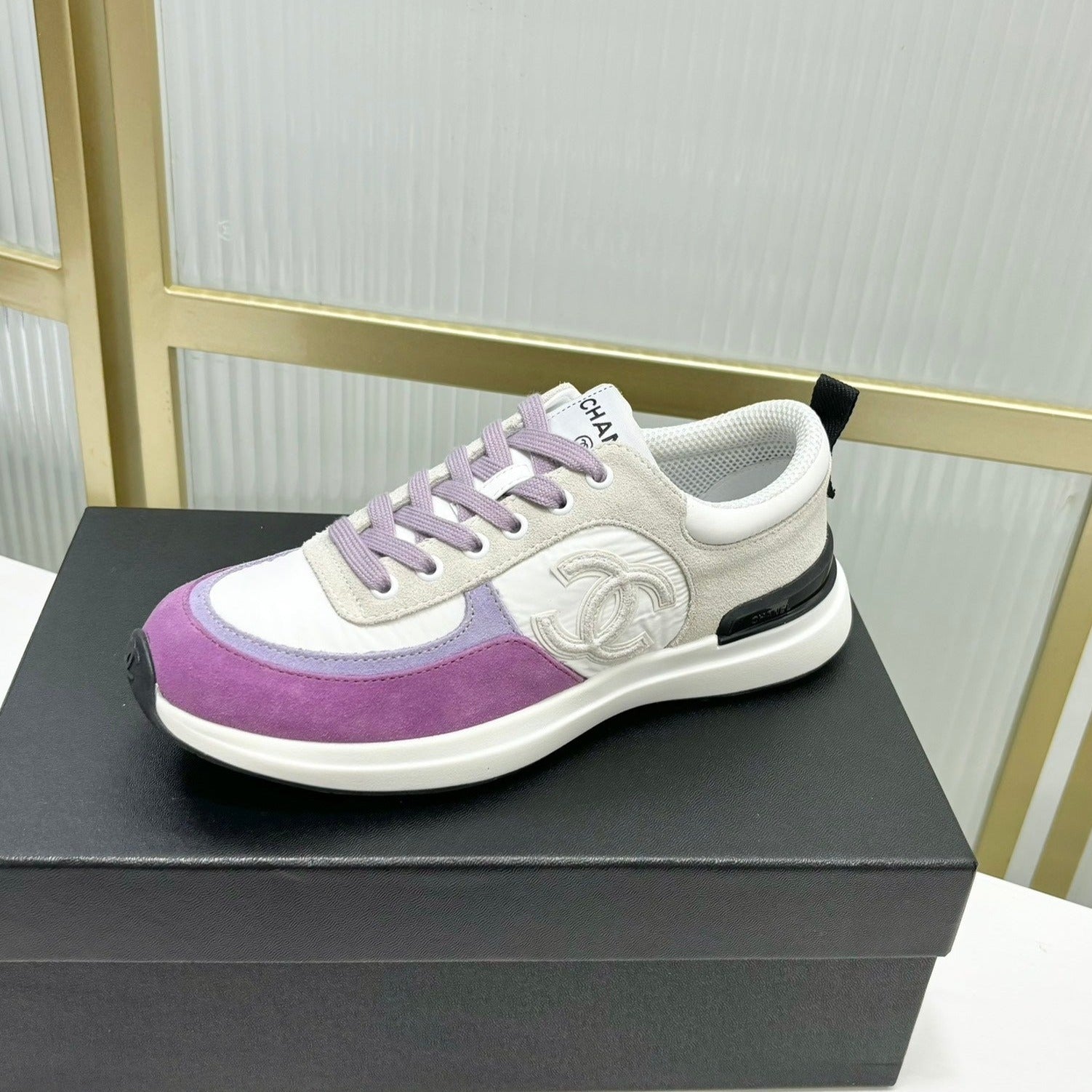 SNEAKER IN VIOLET MIX GREY SUEDE、mysite、Cacoeks