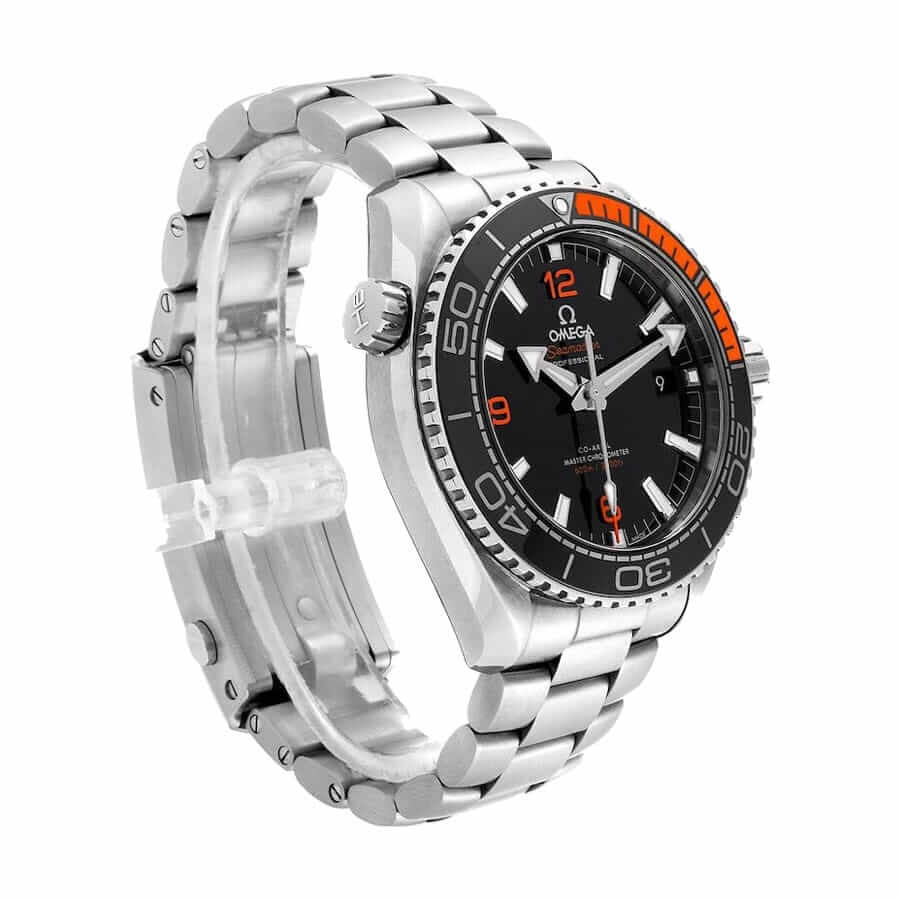 omega seamaster planet ocean steel 215 30 44 21 01 002 black dial 2