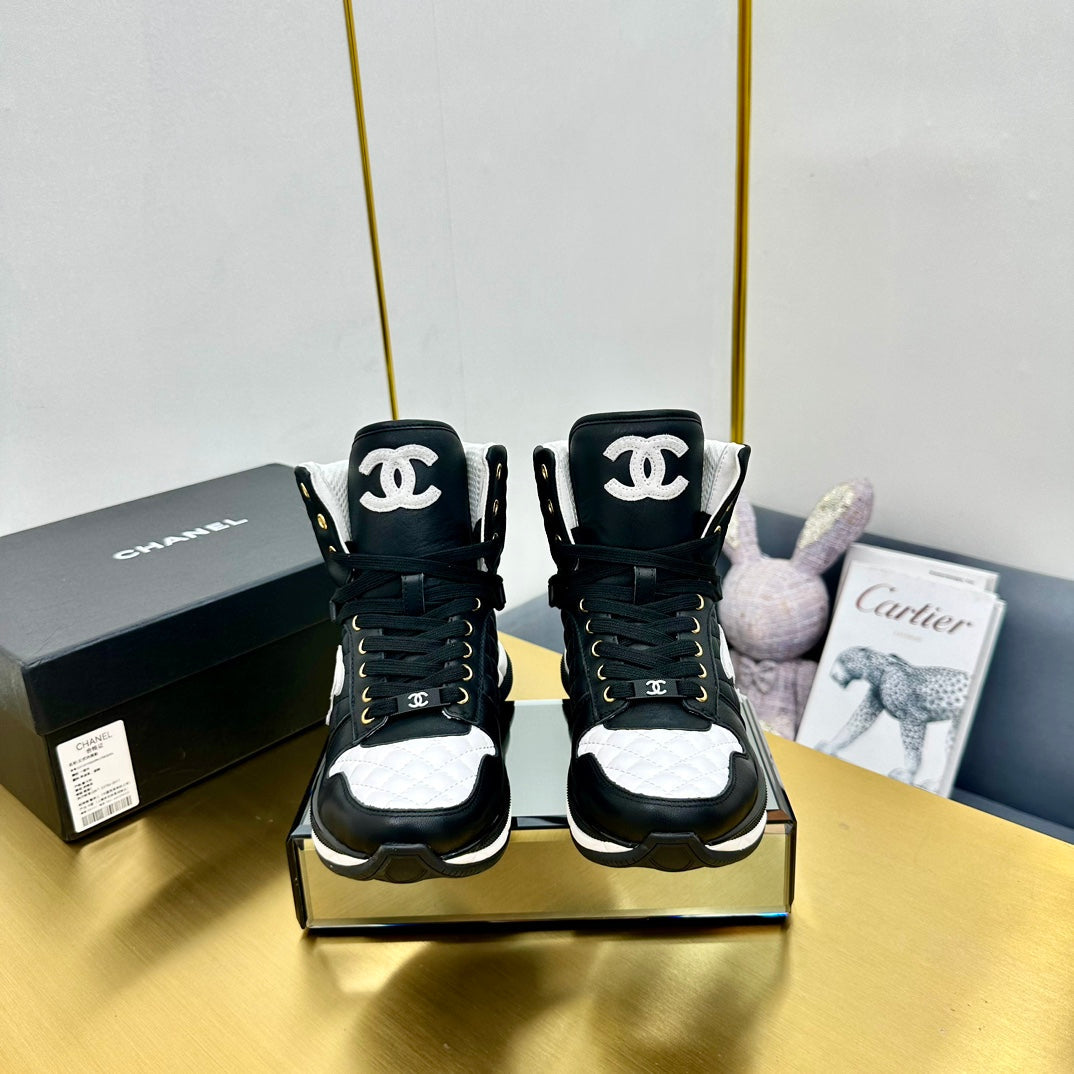 ATHLETIC SHOES IN BLACK CALFSKIN、mysite、Cacoeks