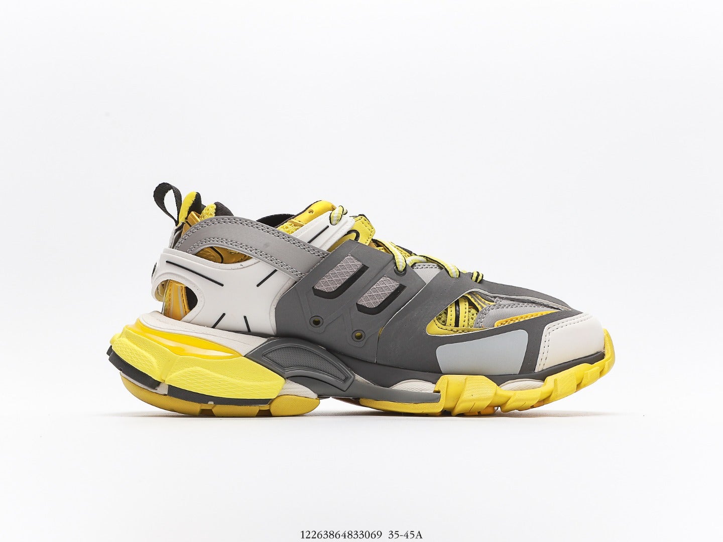 Balenciaga Track Trainer In Grey Yellow、mysite、Cacoeks