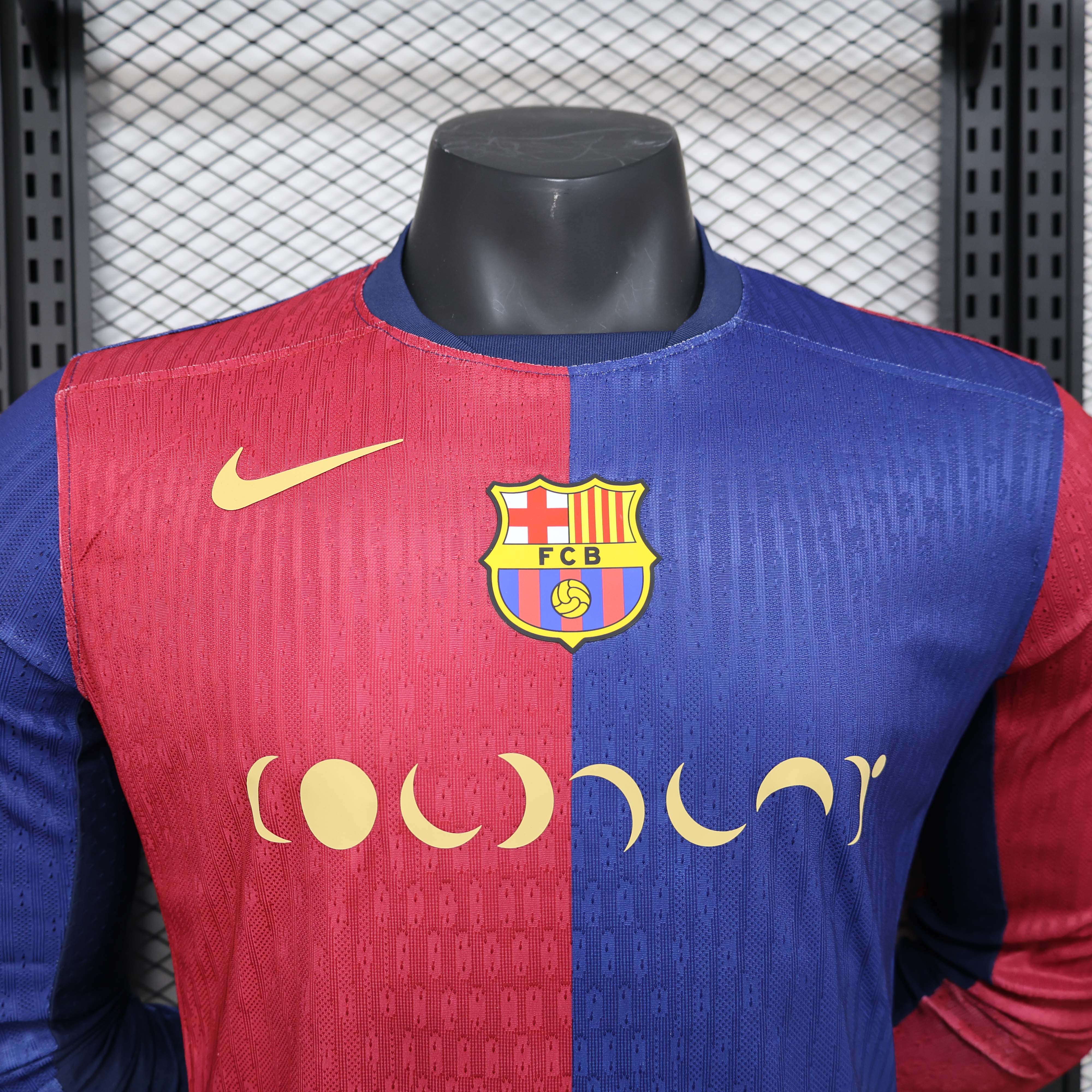 2024/2025 Long Sleeve Player Version Barcelona Home Moon Music Football Shirt 1:1 Thai Quality:football jersey mysite: unitedjerseyfootball 邓江浪:football