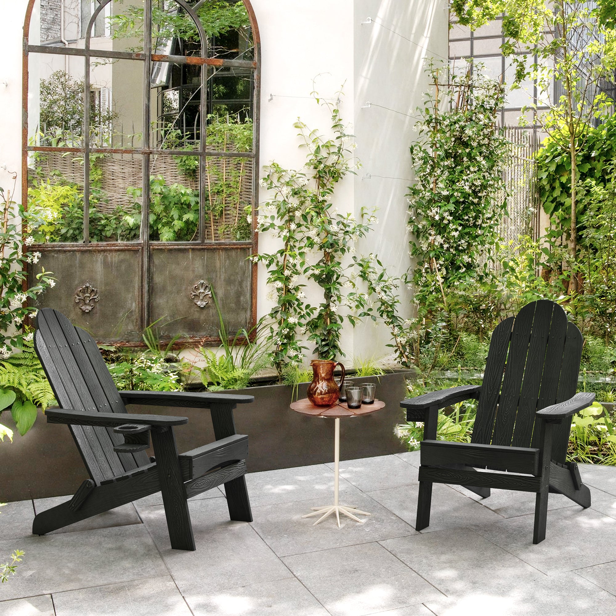 Miranda Foldable Adirondack Chair with Cup Holder