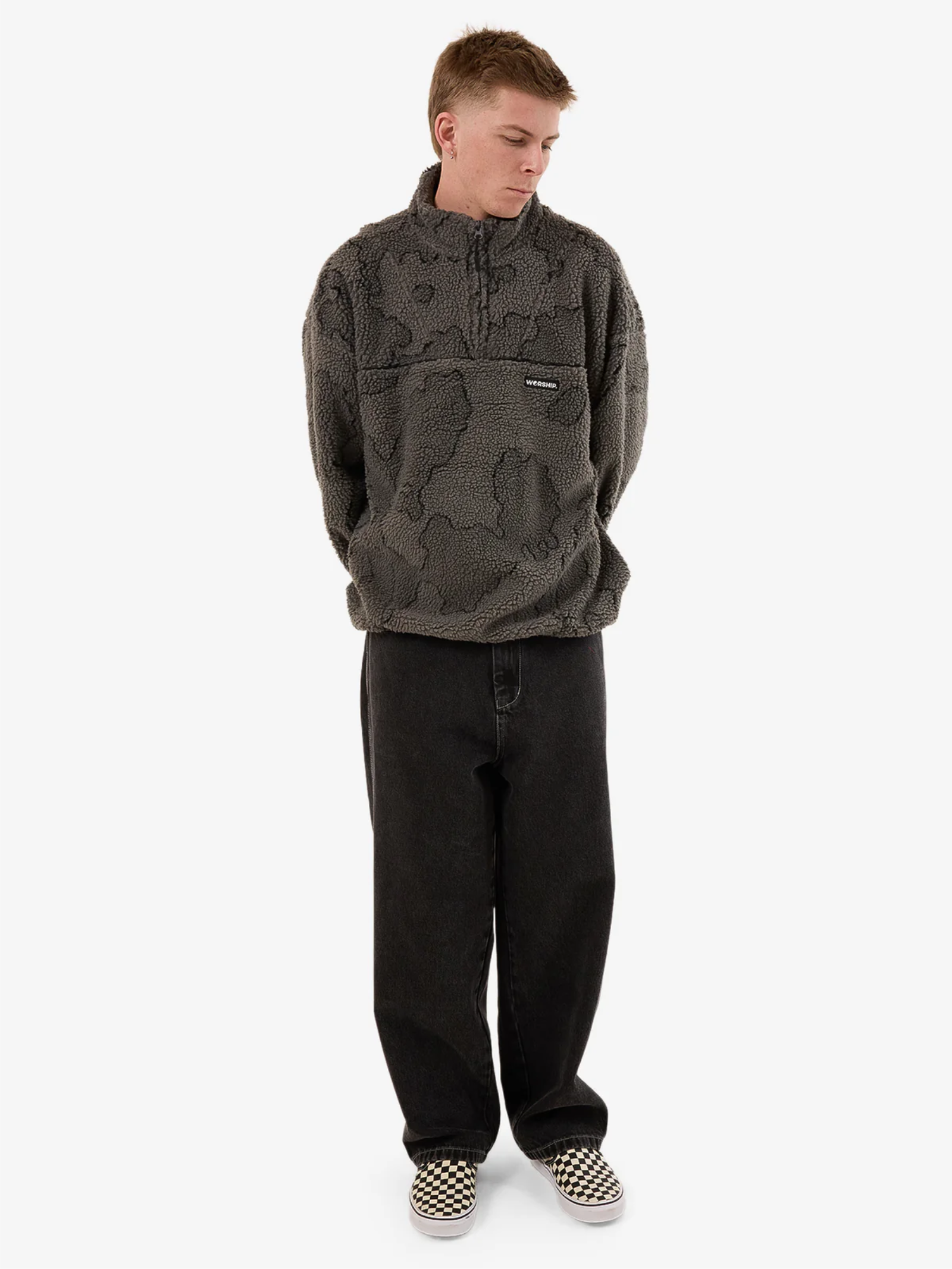 Delirium Quarter Zip Sherpa Fleece