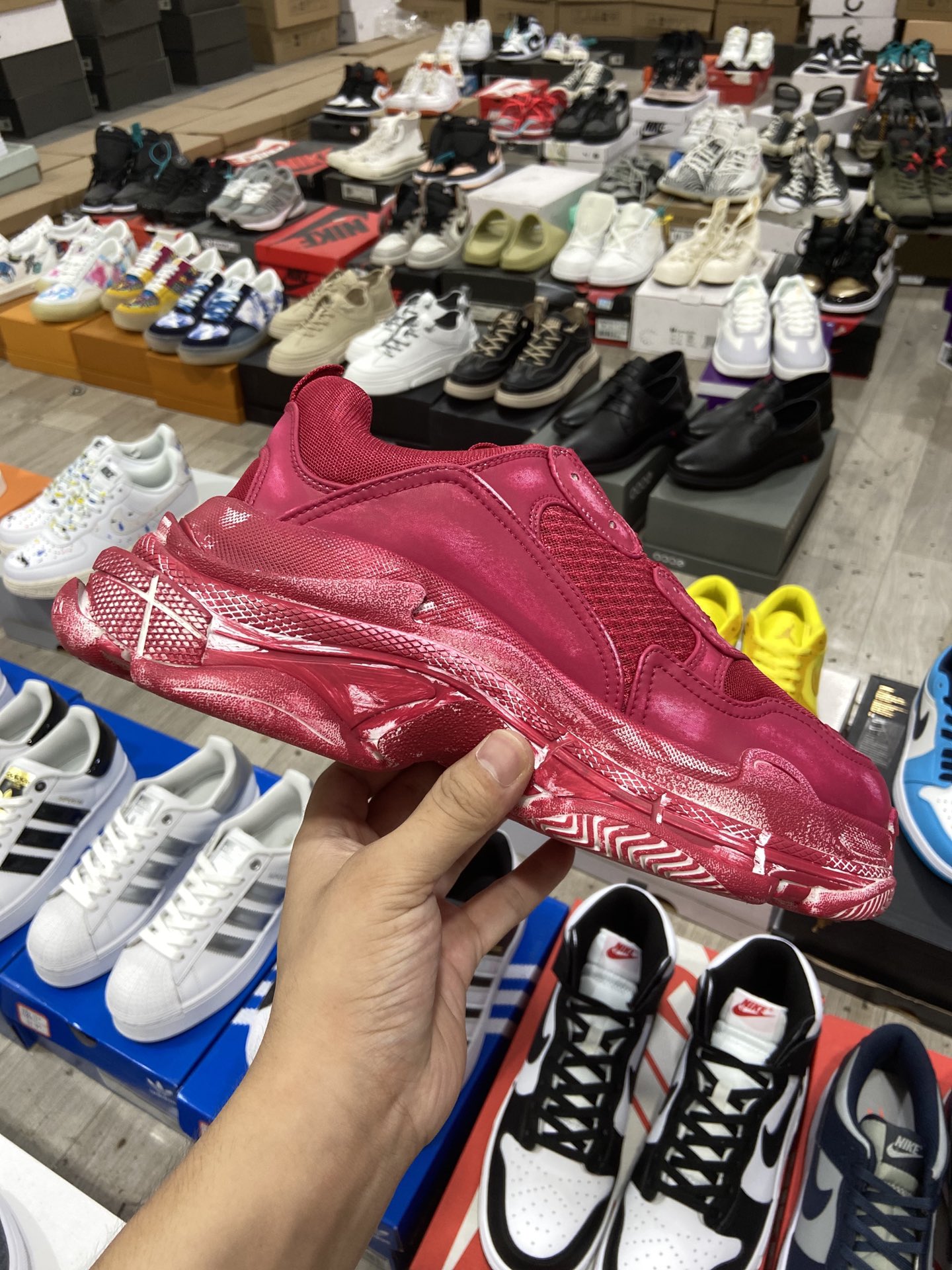 Balenciaga Triple S Sneaker Dark Red Faded、mysite、Cacoeks