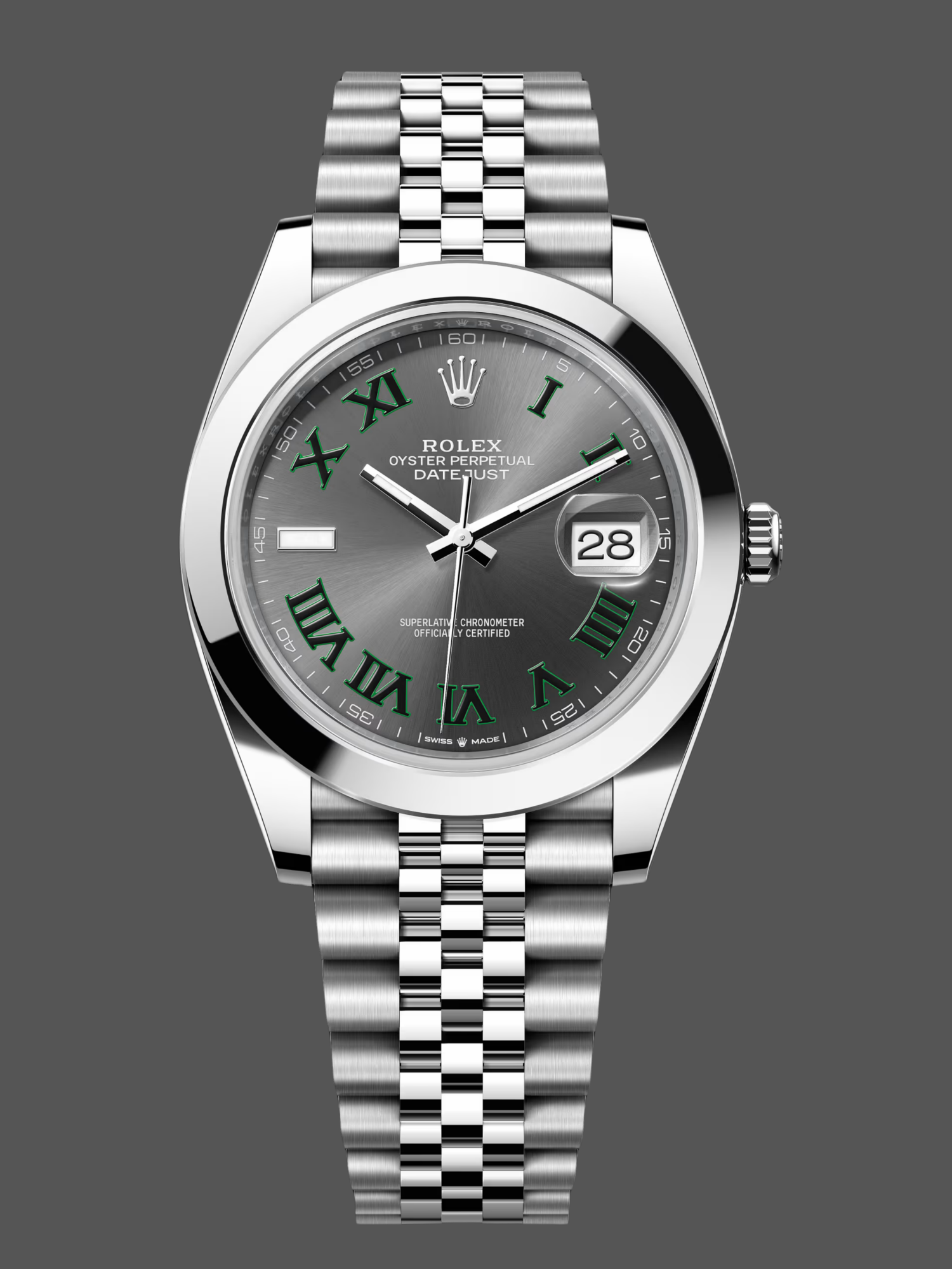 Rolex Datejust II Perpetual Grey Roman Dial 126300Jubilee Replica-fasswatch