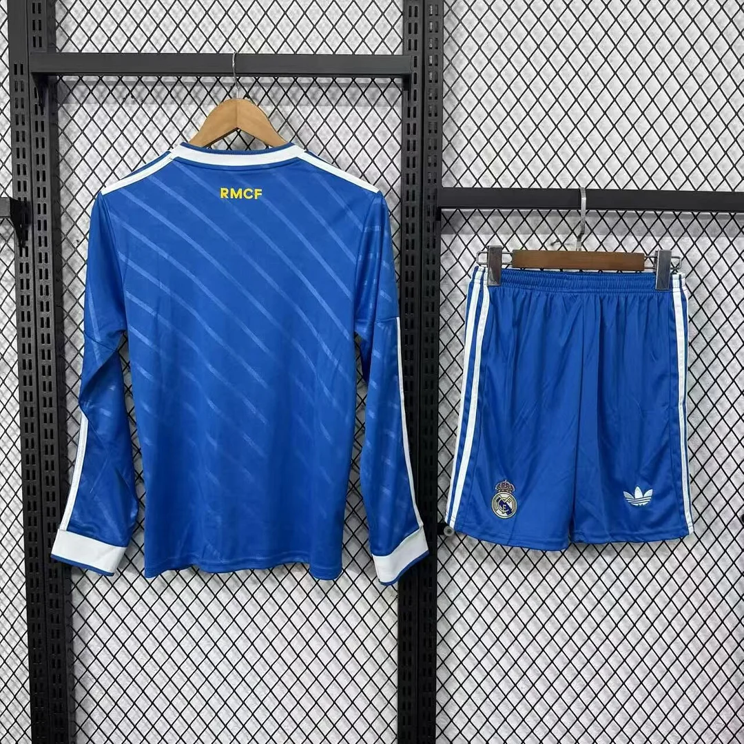 2025/2026 Long Sleeves Real Madrid Third Away Football Jersey 1:1 Thai quality Kids Size:football jersey mysite: unitedjerseyfootball 邓江浪:football