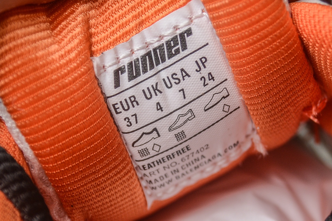 Balenciaga Runner Sneaker in White Orange Black、mysite、Cacoeks