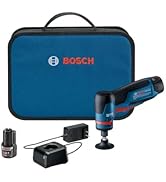 BOSCH GWG12V-20SB23 12V Max Brushless 1/4 In. Right Angle Die Grinder Kit with (2) 3.0 Ah Batteries
