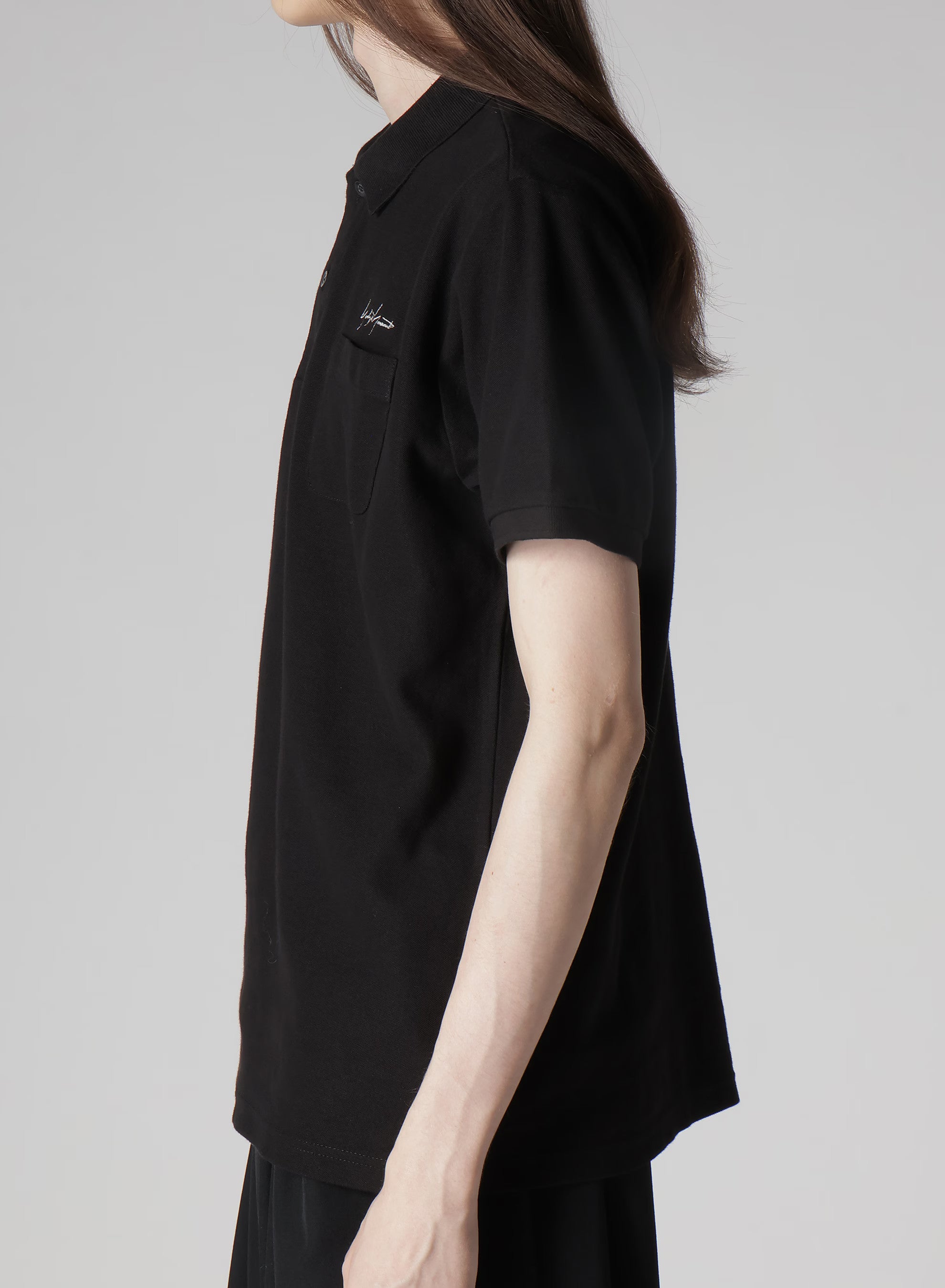 Yohji Yamamoto POUR HOMME 2PIECES PACK SIGNATURE EMBROIDERY POLO SHIRTS  HP-T44-994-1-03 