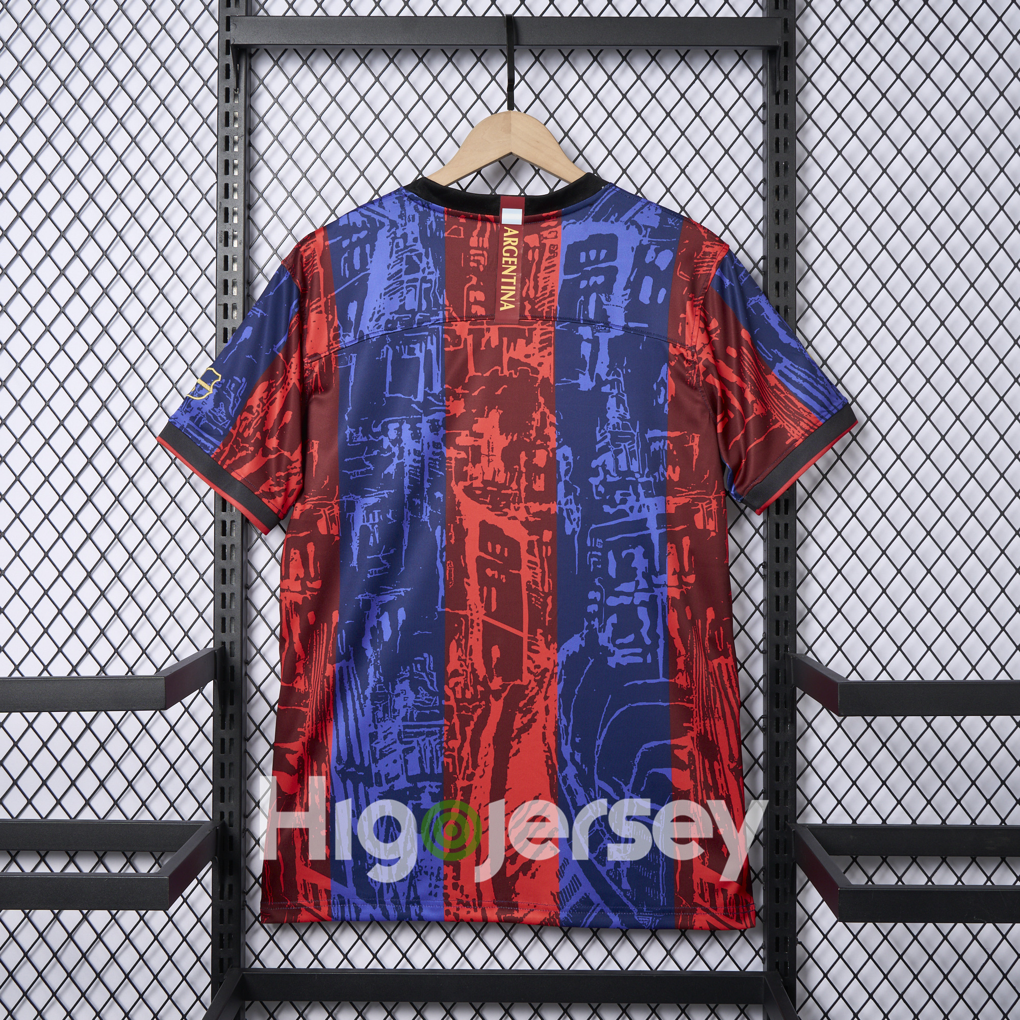 Higojerseys-Barcelona 2024-25 COMMA Messi Jersey - Fans Version