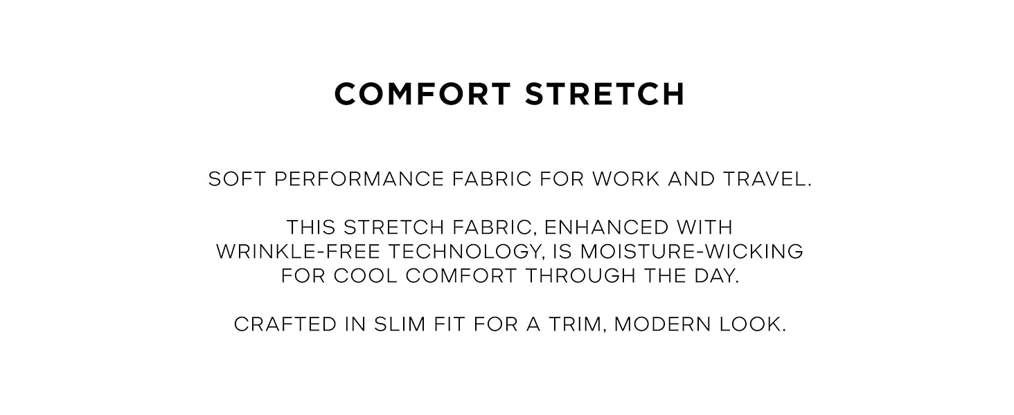 Michael Kors Men’s Dress Shirt Comfort Stretch Wicking Wrinkle Free Machine Washable Slim Fit