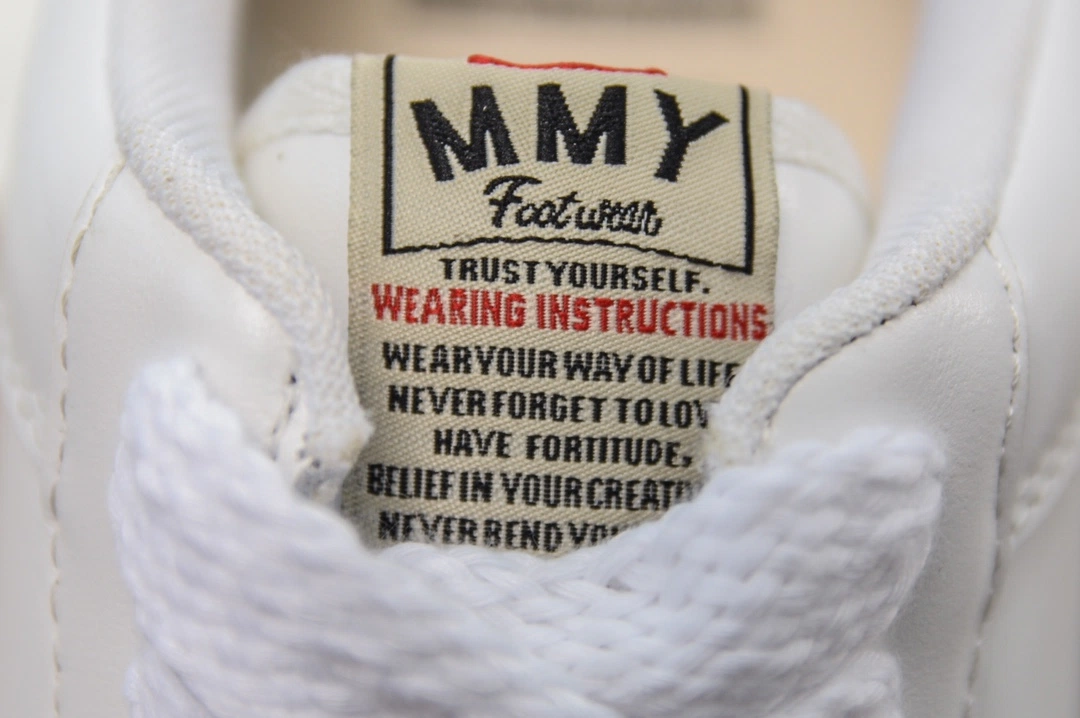 Maison Mihara Yasuhiro Wayne OG Sole Leather Low-top Sneaker White、mysite、Cacoeks