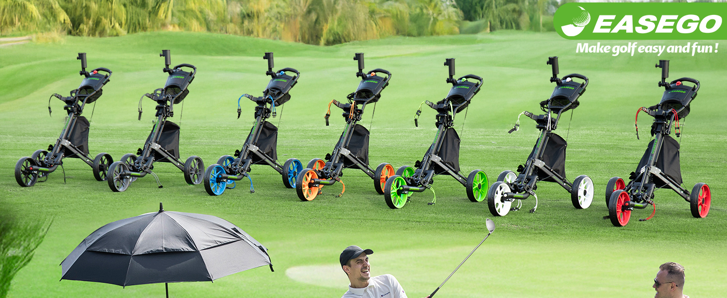 folding golf caddy cart golf hand cart 4 wheel mens golf push cart golf push cart folding