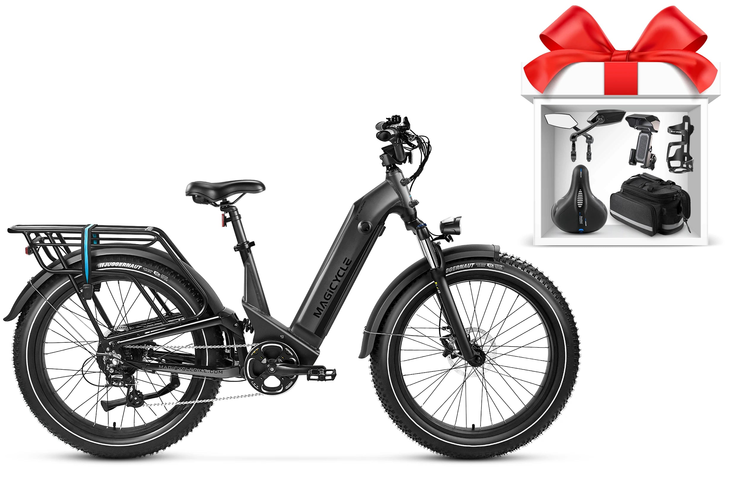 Magicycle Deer Step-Thru Full Suspension Ebike SUV、mySite、bearsvspackers