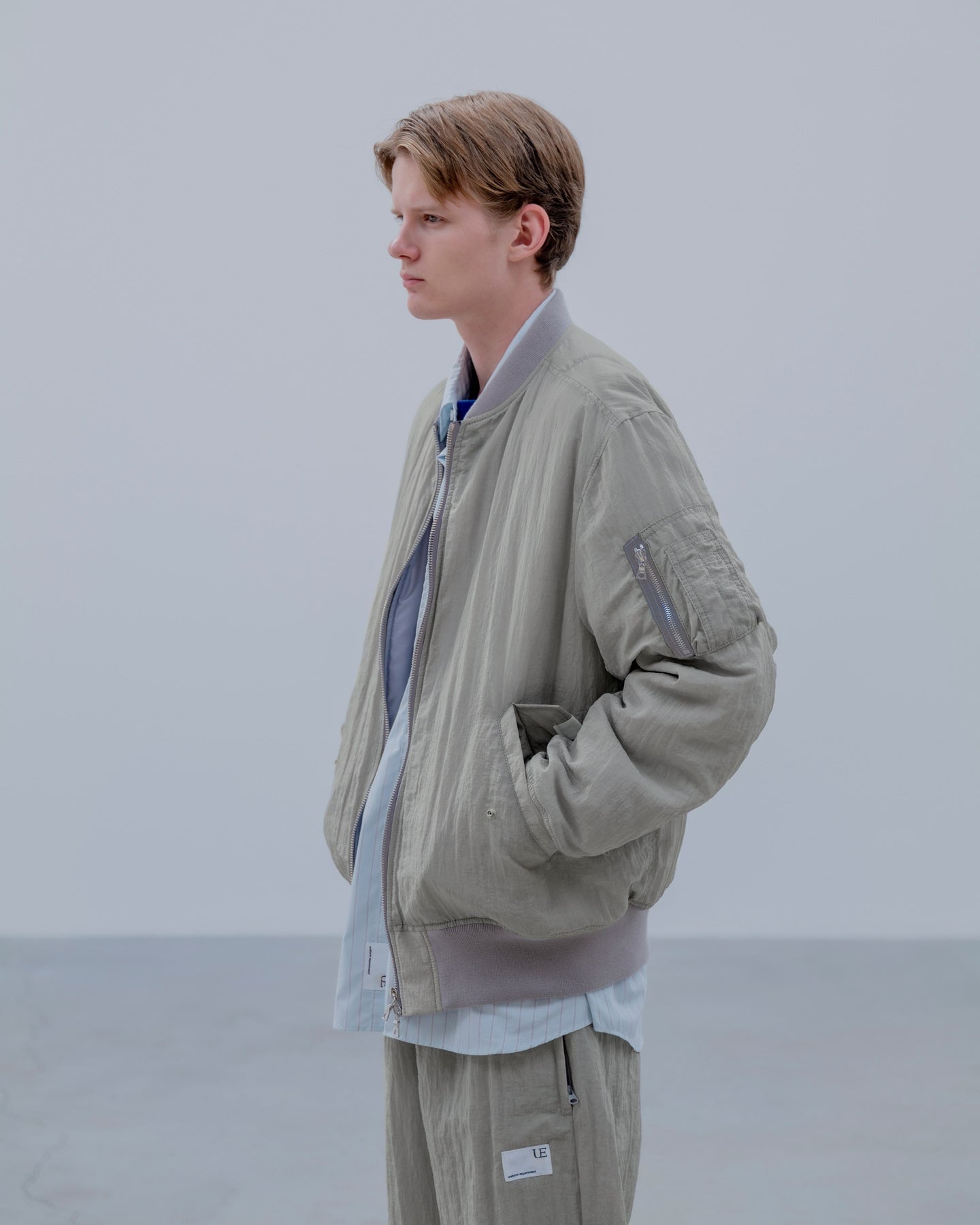 uniform experiment 25S/S CRYSTAL NYLON FLIGHT JACKET  UE-250020 