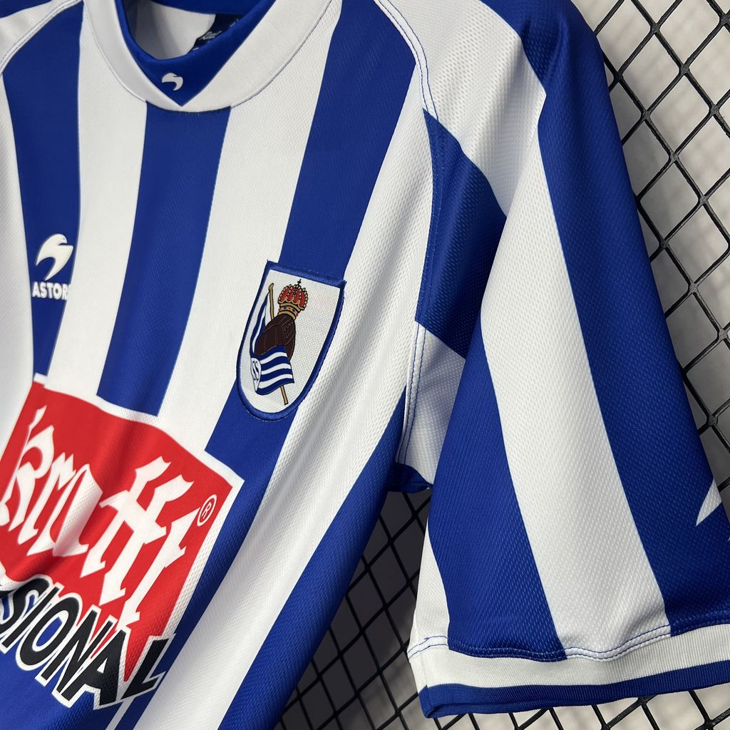ManixJersey.com | Retro Real Sociedad 2002-03 Home Jersey -Customize Name, Number and Patch | Worldwide Shipping