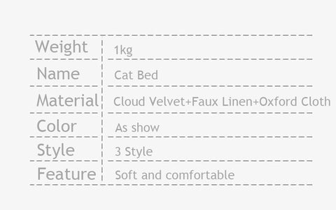 Circus Warm Cat Bed 3 Style Pet Nest