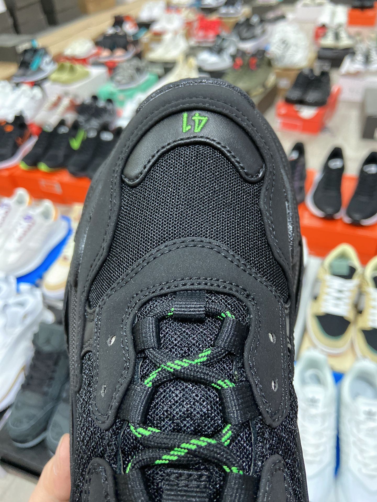 Balenciaga Triple S Sneaker in Black Glow Green、mysite、Cacoeks