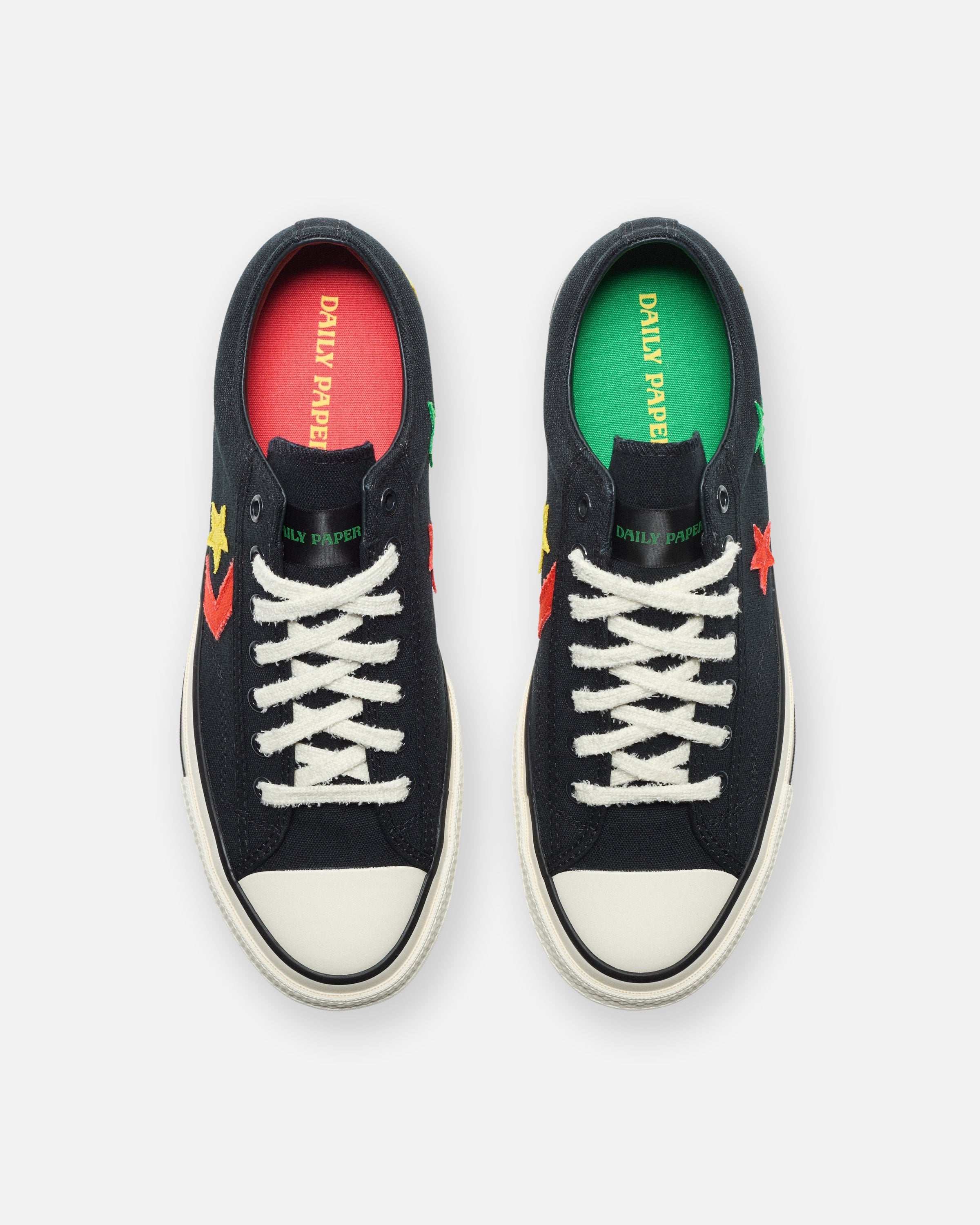 CONVERSE X DAILY PAPER STAR PLAYER 76 OX - BLACK
