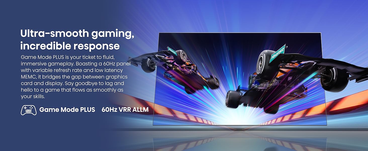 Game Mode Plus with 60Hz VRR&ALLM