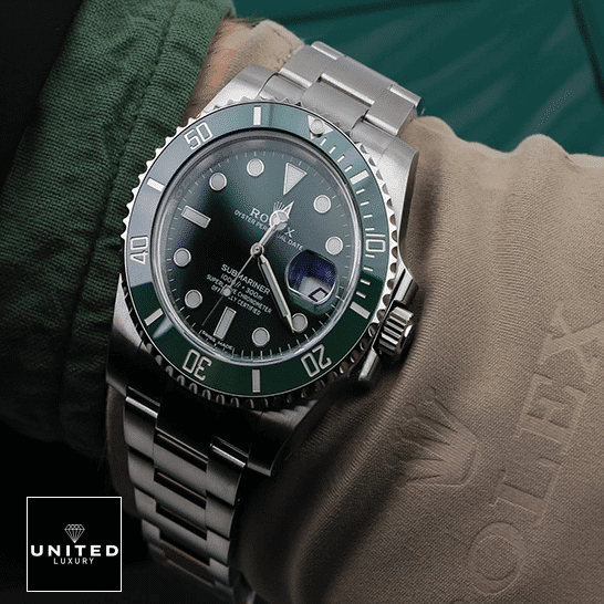 Rolex Submariner Hulk 116610LV Green Dial Replica 1 Rolex Submariner Hulk 116610LV S.Steel Oyster Bracelet Green Dial Replica