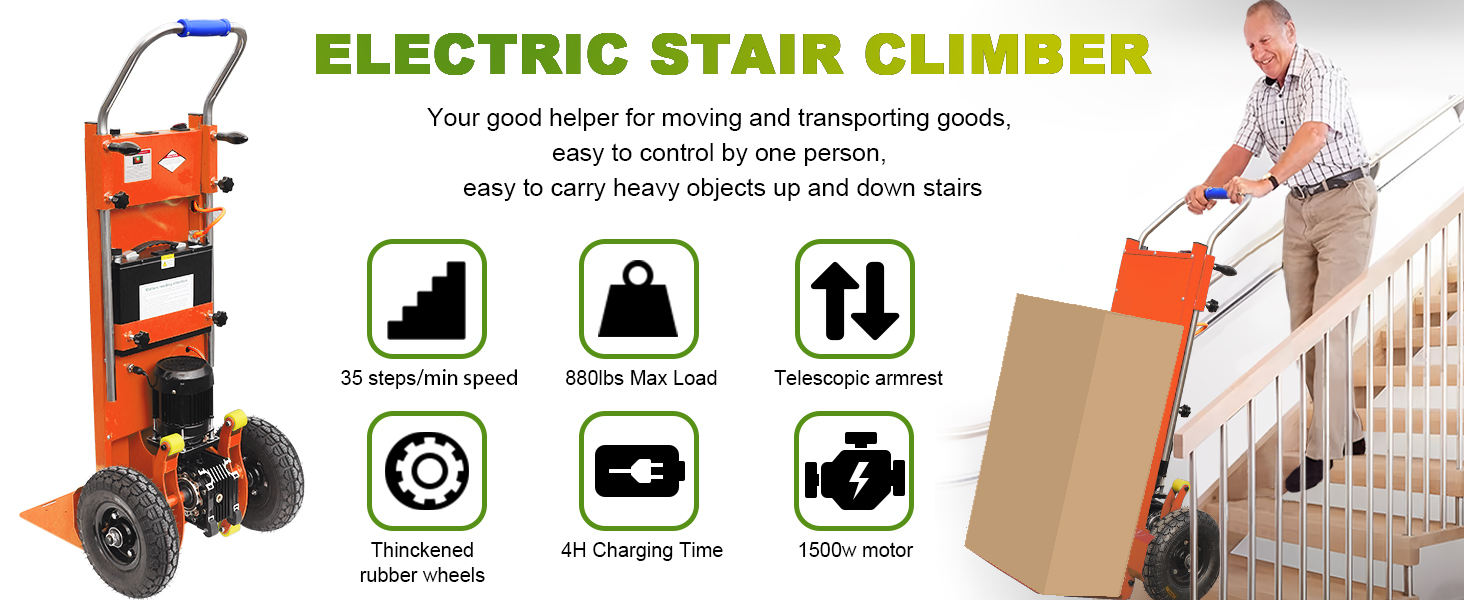 Electric stairs climber