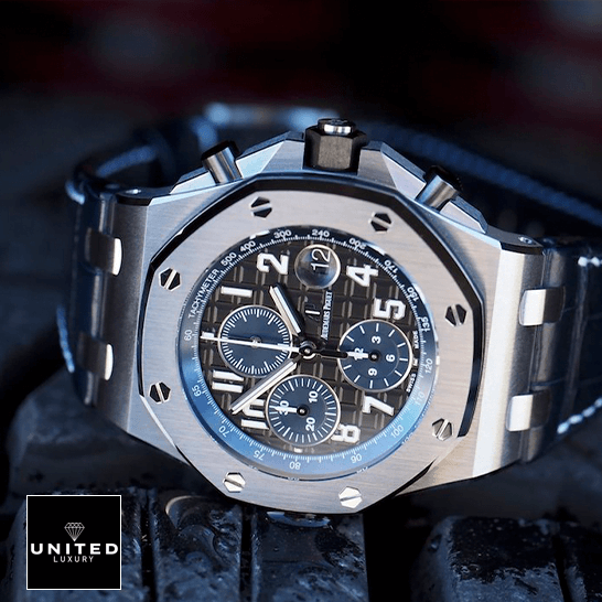 Audemars Piguet Royal Oak Offshore 26470ST "The Batman" Master Replica 1:1 audemars piguet royal oak offshore chronograph 26470ST.OO .A028CR.01 side